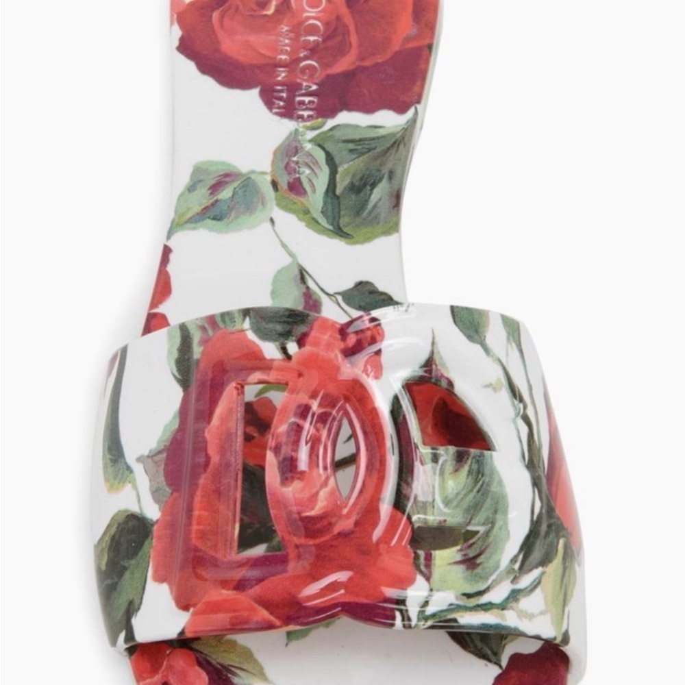Dolce & Gabbana Floral Slide Sandals - Picture 2 of 10